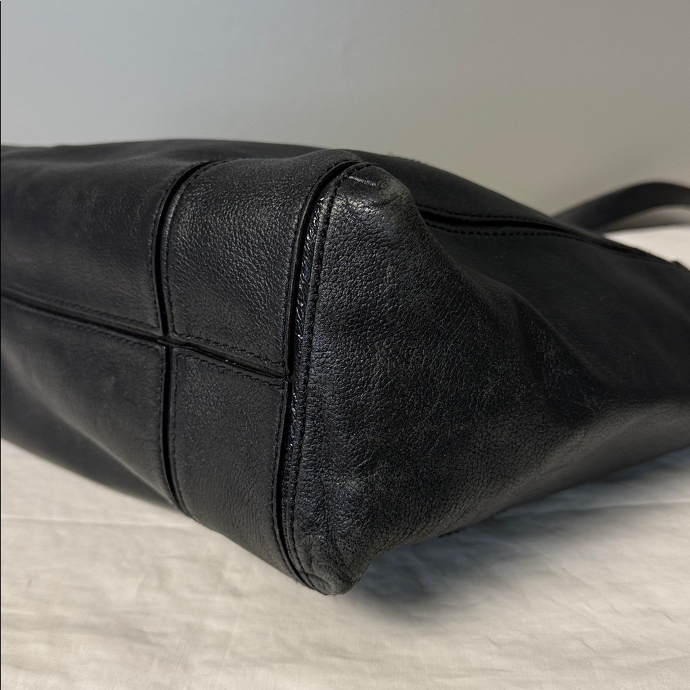 Kate Spade New York Black Leather Small Open Tote Shoulder Bag - Picture 6 of 9